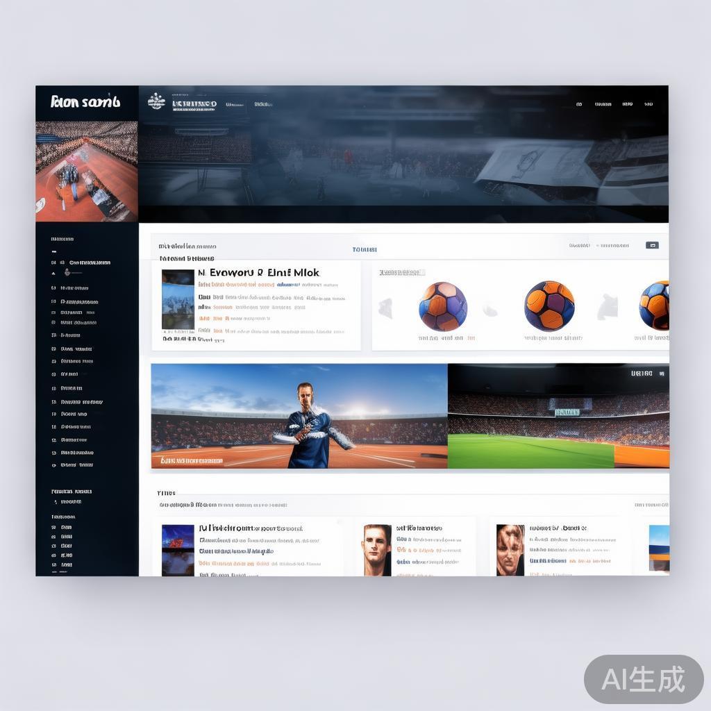 首次进入必博体育网站，整体页面采用简洁直观的设计。